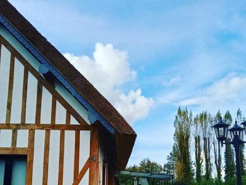 rive latérale sur un toit en chaume -Art et Elégance Couverture